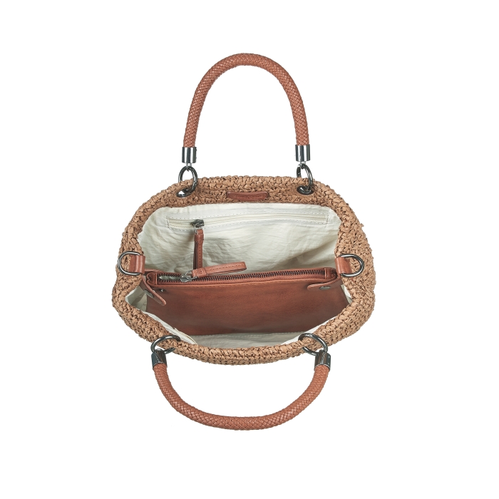 SEABREEZE TOTE RAFFIABAST COFFEE